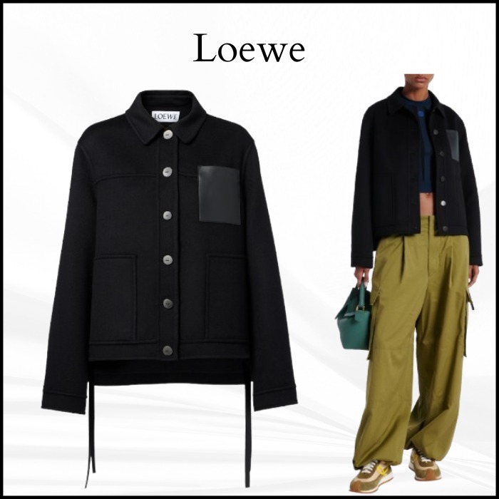 【LOEWE】 ウール カシミア ジャケット
