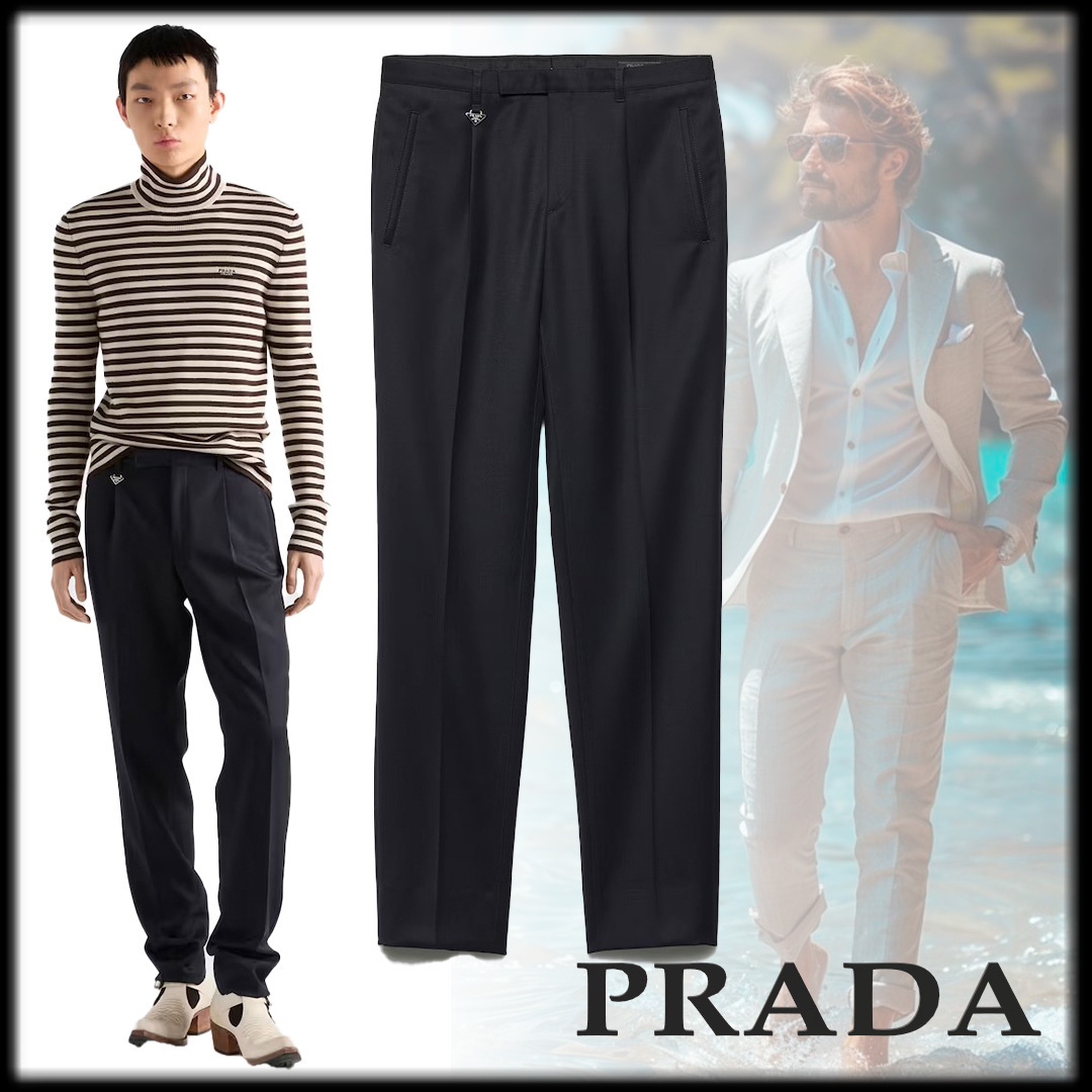 PRADA 上品 洗練 ウール パンツ