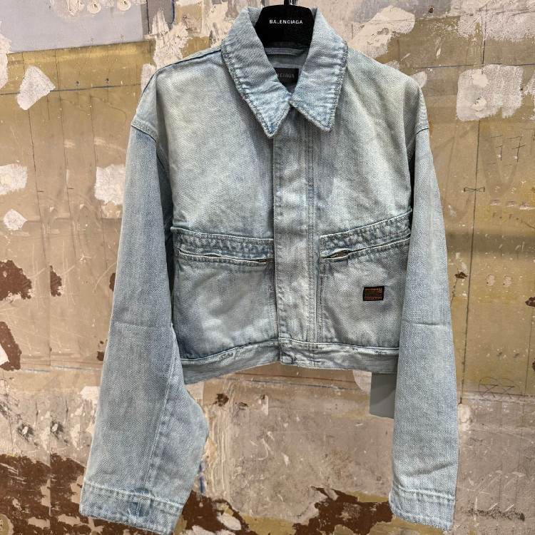 【送料込】BALENCIAGA★Workwear クロップドデニムジャケット
