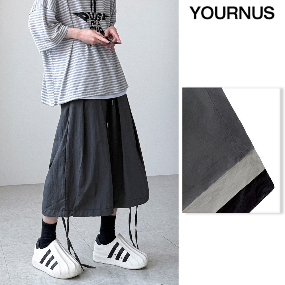 【YOURNUS】Banker Strap Bermuda Pants