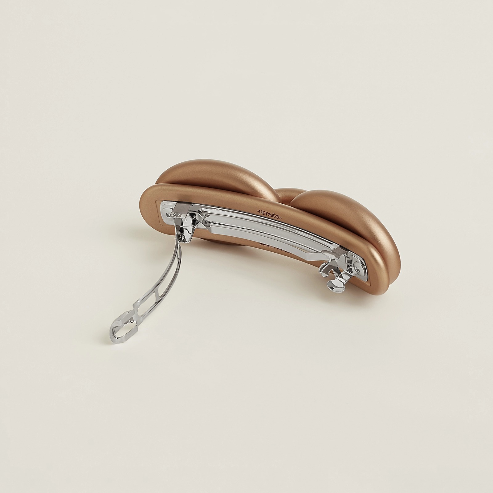 《マットな品格☆》【HERMES】ヘアクリップ トライマイロン GM