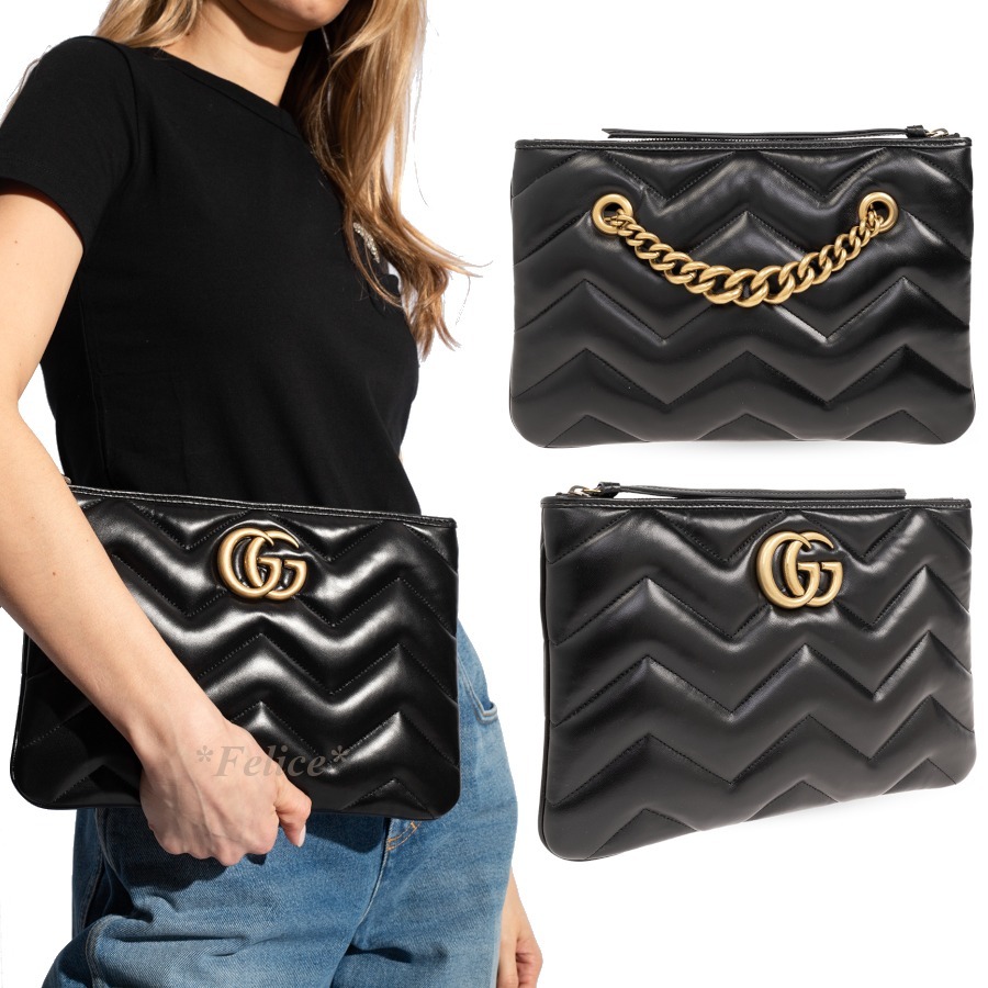 GUCCI ◆ GG Marmont Clutch Bag
