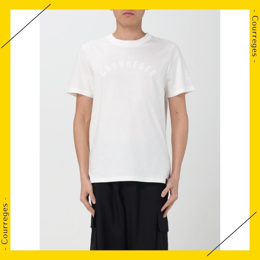 黄スウェット財布パンツバッグにCurregesクレージュロゴTシャツ