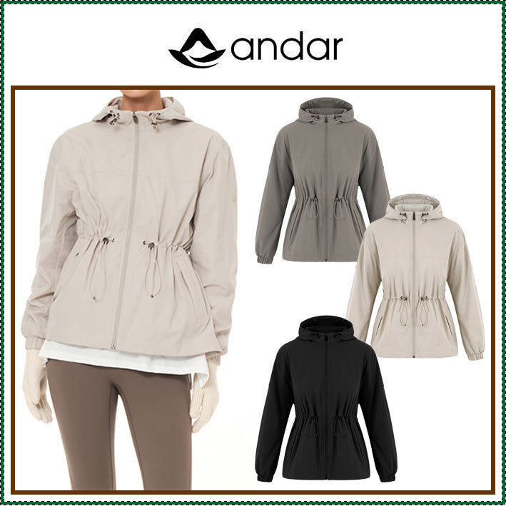 【ANDAR】 Woven Plus Peach Lining Wind Jacket / 追跡付