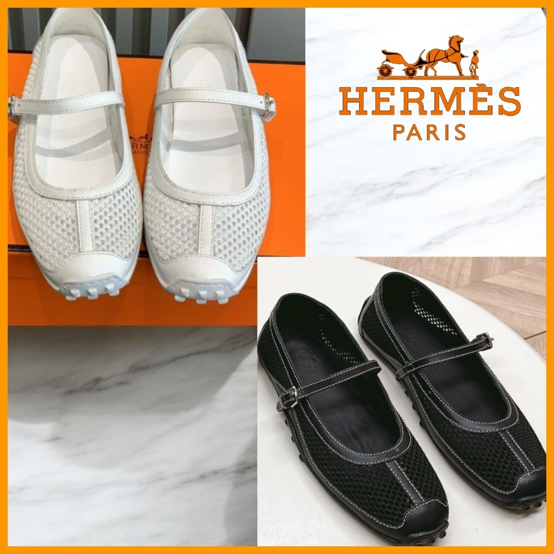 【夏に♡】HERMES バレエシューズ キチュ