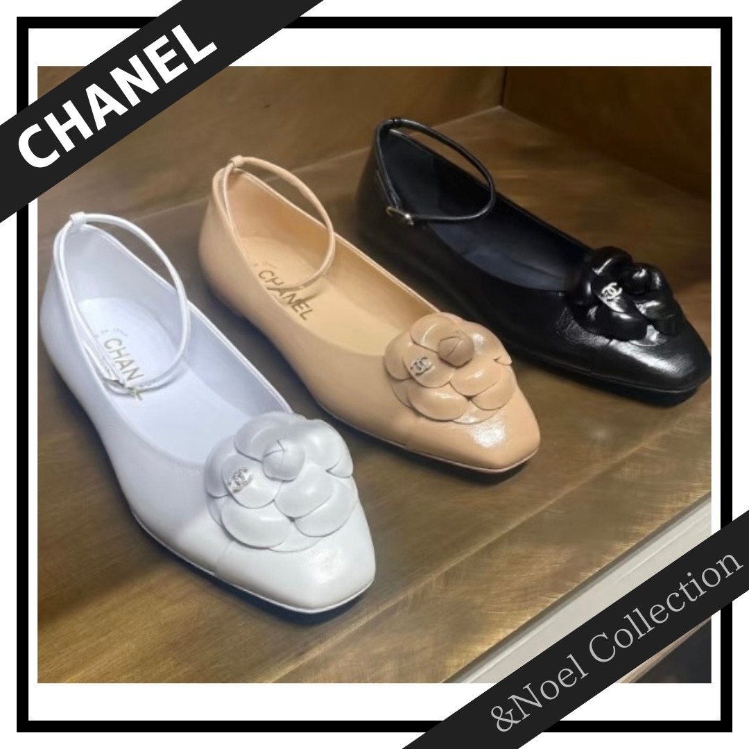 【きちんとコーデに♢カメリア付き】CHANEL *バレリーナ