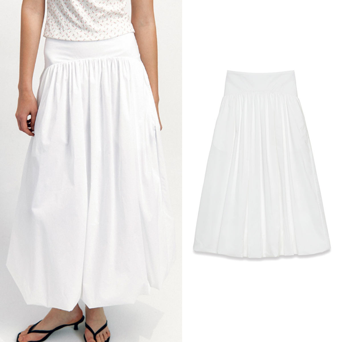 スカート NOIRNINE Balloon Long Skirt 5BMR0247