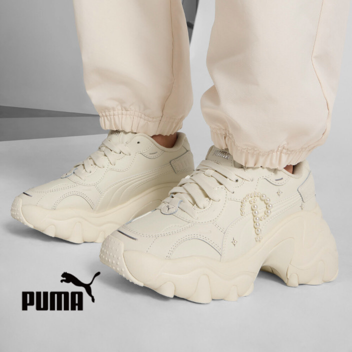 【PUMA】厚底スニーカー Pulsar Wedge Pearl/送料込