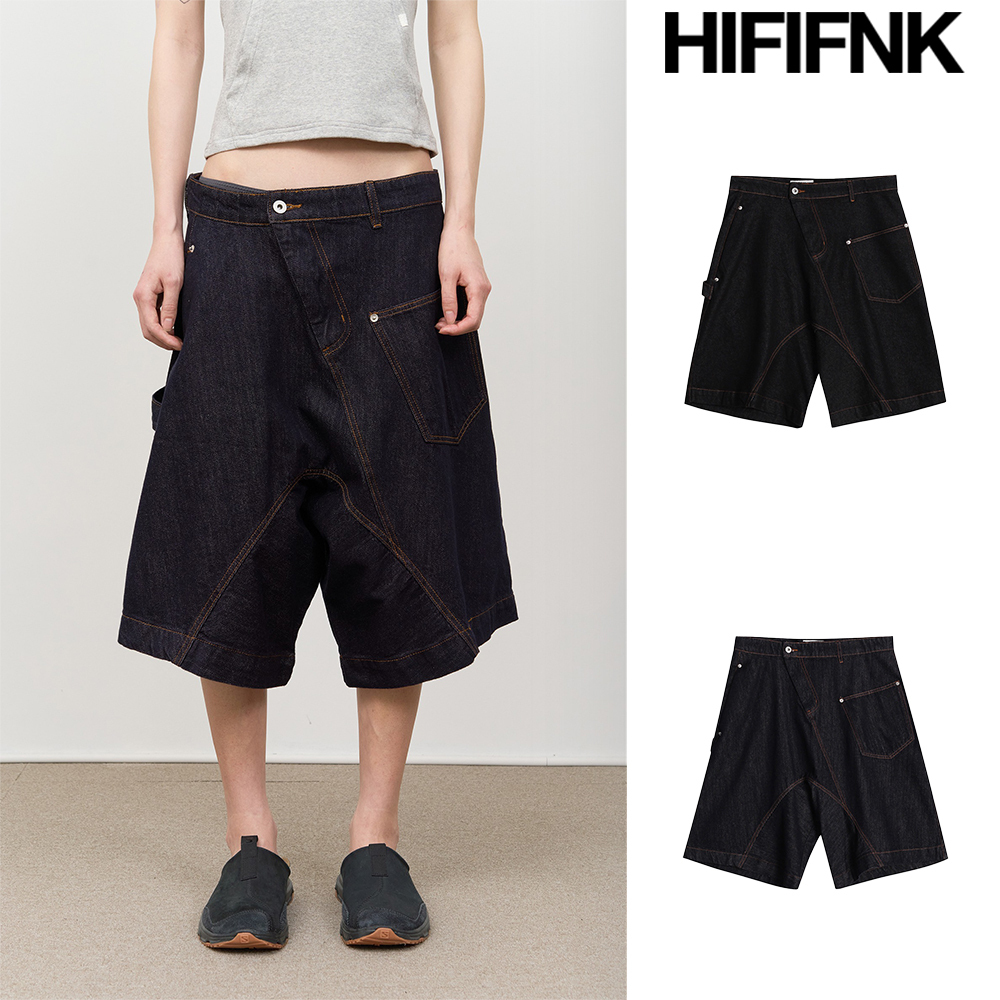 【HI FI FNK】Jerry Raw Denim Bermuda
