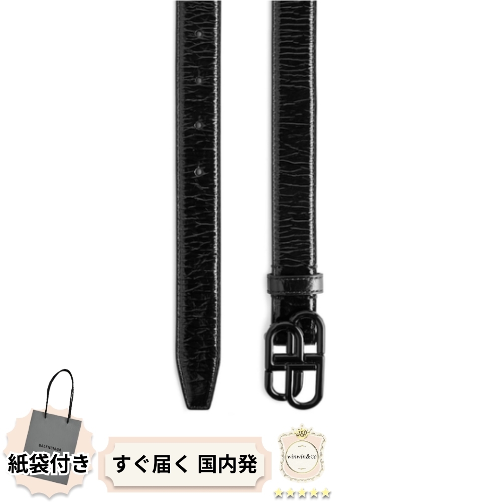 【完売必至】バレンシアガ■BBロゴ THIN ベルト2.5cm