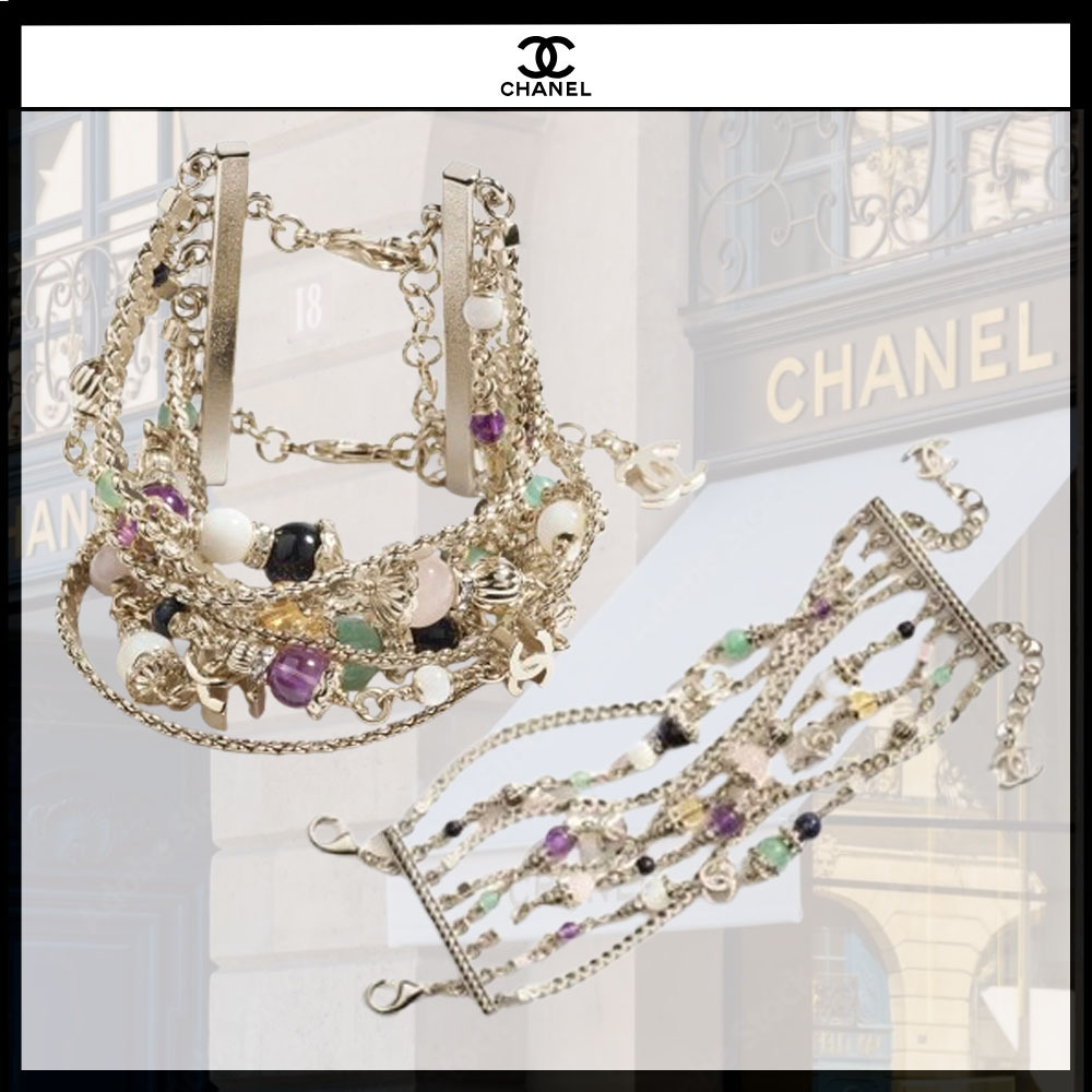 ◆ゴージャスなデザイン☆◆【CHANEL】チェーンブレスレット