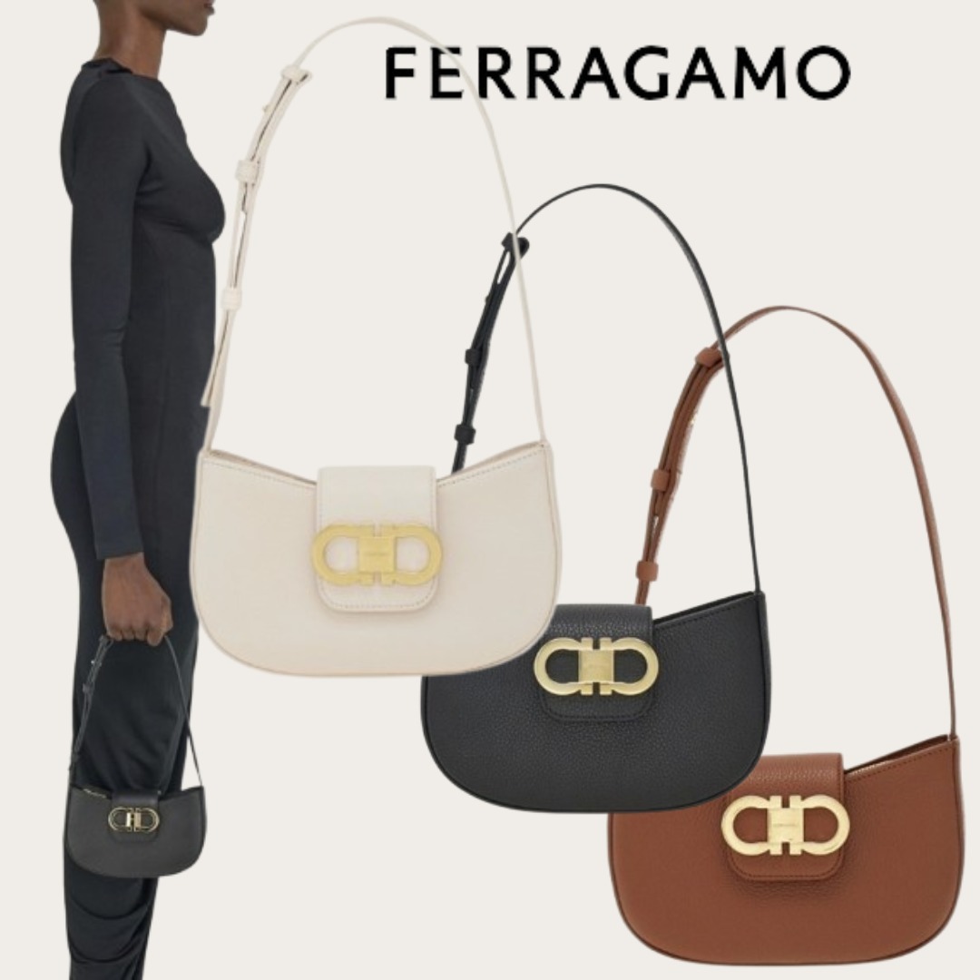 【FERRAGAMO】ミニダブルガンチーニバッグ◆関税・送料込◆