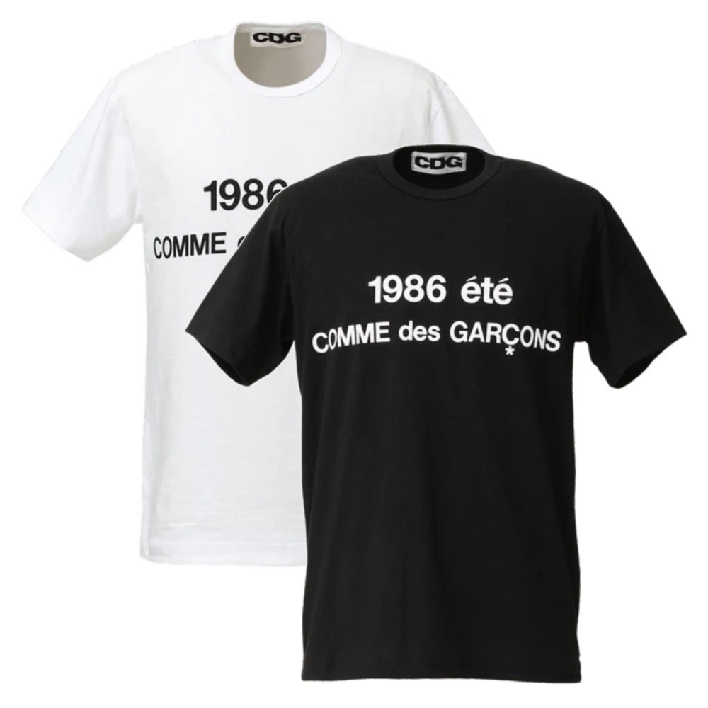 ★CDG 1986★ロゴ Tシャツ ブラック/ホワイト 即発