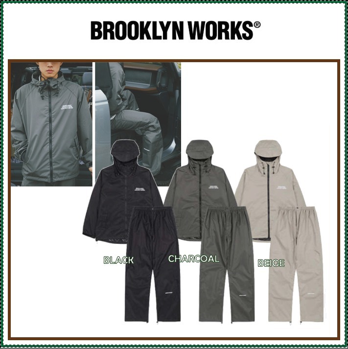 【BROOKLYN WORKS】 BROOKLYN WORKS RAIN SUIT SET /追跡付