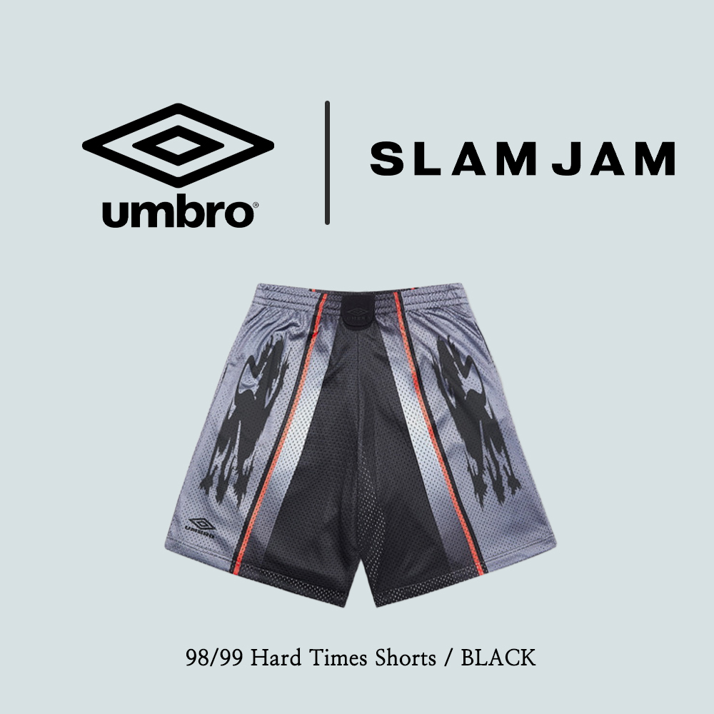 【UMBRO X SLAM JAM】 98/99 Hard Times Shorts / BLACK