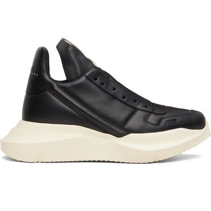 RICK OWENS レザースニーカー GETH RUNNER｜ゲスランナー 黒 RICK OWENS GETH RUNNER(リックオウエンス ゲスランナー) - 海外