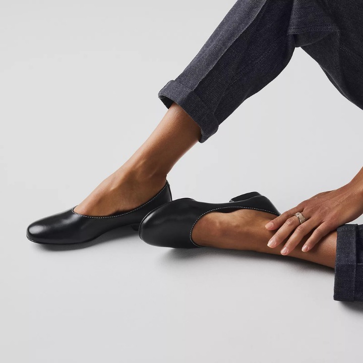《シルエットが綺麗な逸品★》HERMES バレエシューズ