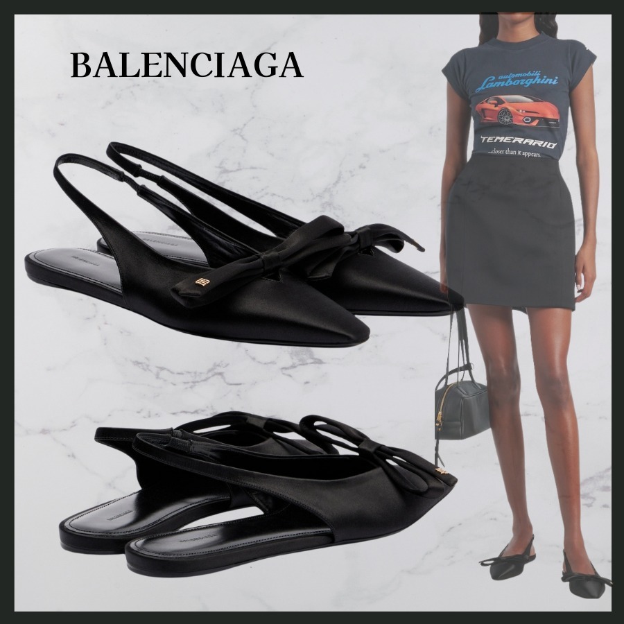 ★関税込★ BALENCIAGA ナノ BB スリングバック シューズ