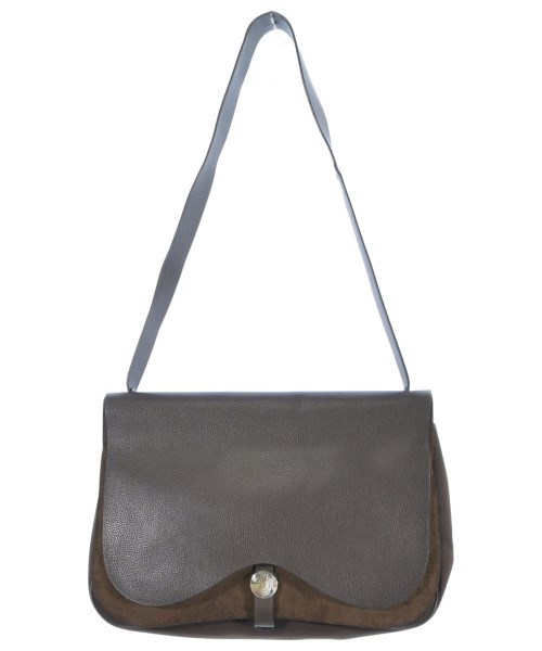 HERMES エルメス ショルダーバッグ 茶系x黒系 GM 4500325E0038