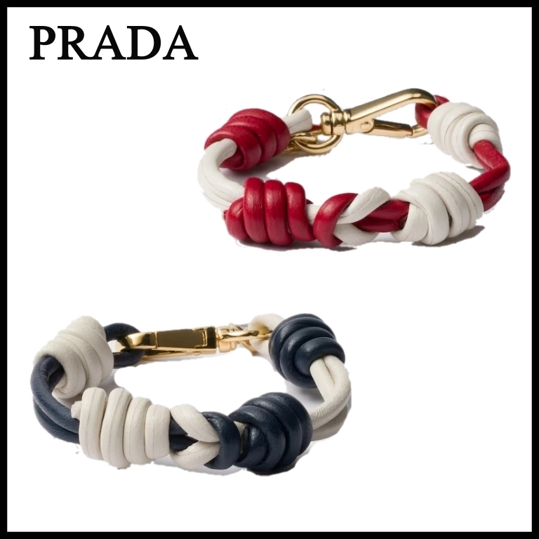 【PRADA】プラダ ブレイド ナッパレザー ブレスレット