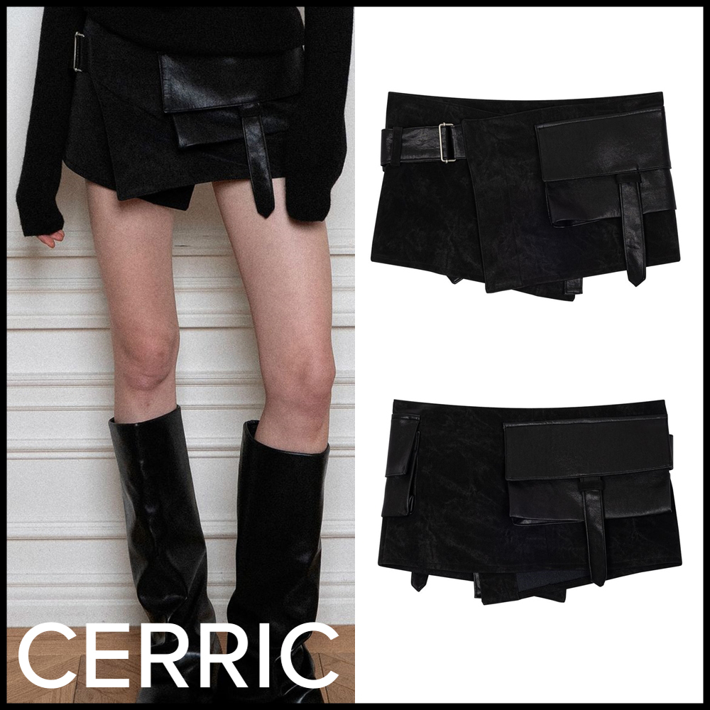 PORTA ■ BELTED POCKET WRAP SKIRT
