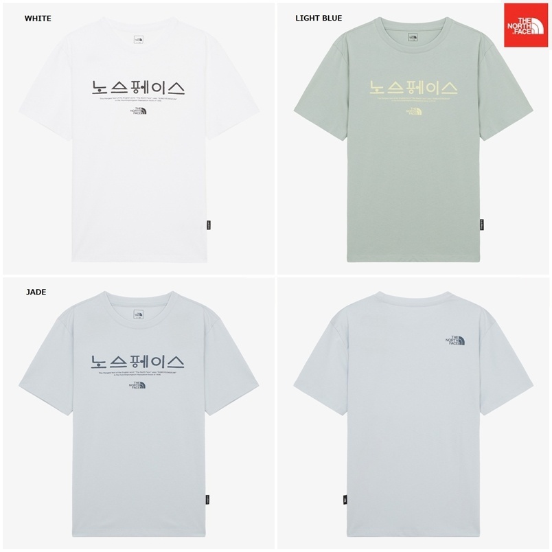 【新作】 THE NORTH FACE ★ 人気 M'S TNF HANGEUL S/S R/TEE