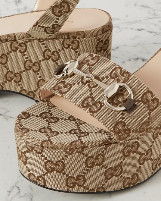 ★在庫少★大人気GUCCI★ 厚底サンダル ホースビット付き