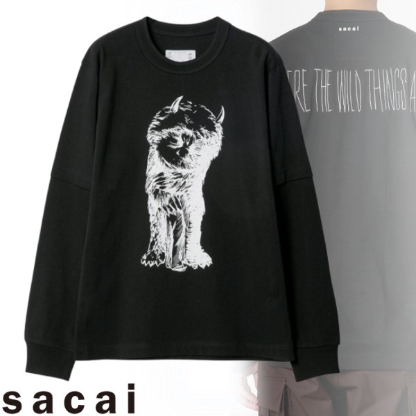 *sacai*サカイ WHERE THE WILD THINGS AREロングスリーブTシャツ
