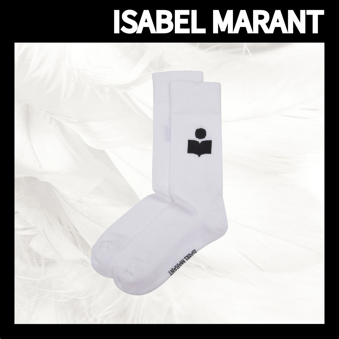 【ISABEL MARANT】Logo Socks/追跡+関税+全国送料込み