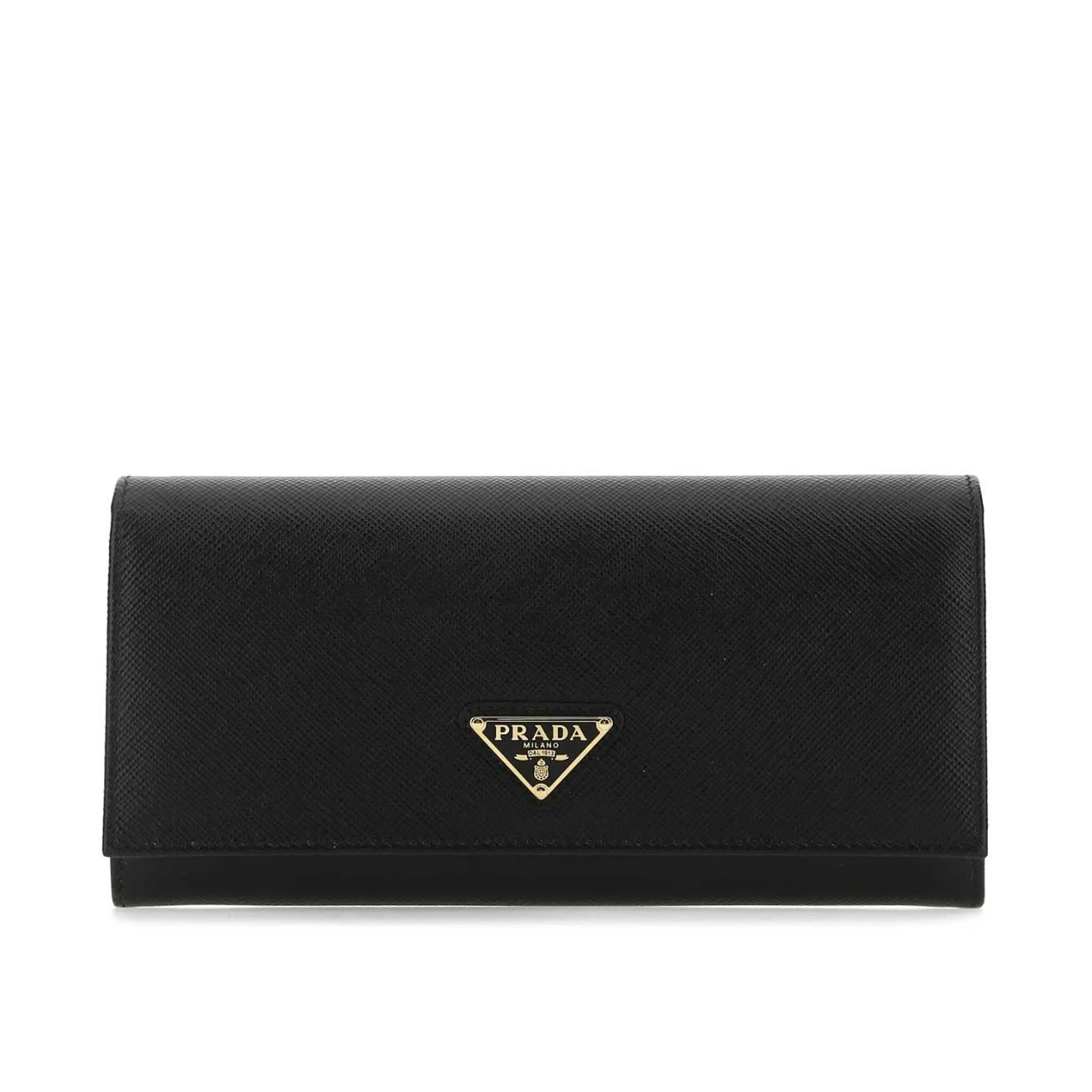 PRADA サフィアーノ 三角ロゴ長財布 パスケース付 ブラック