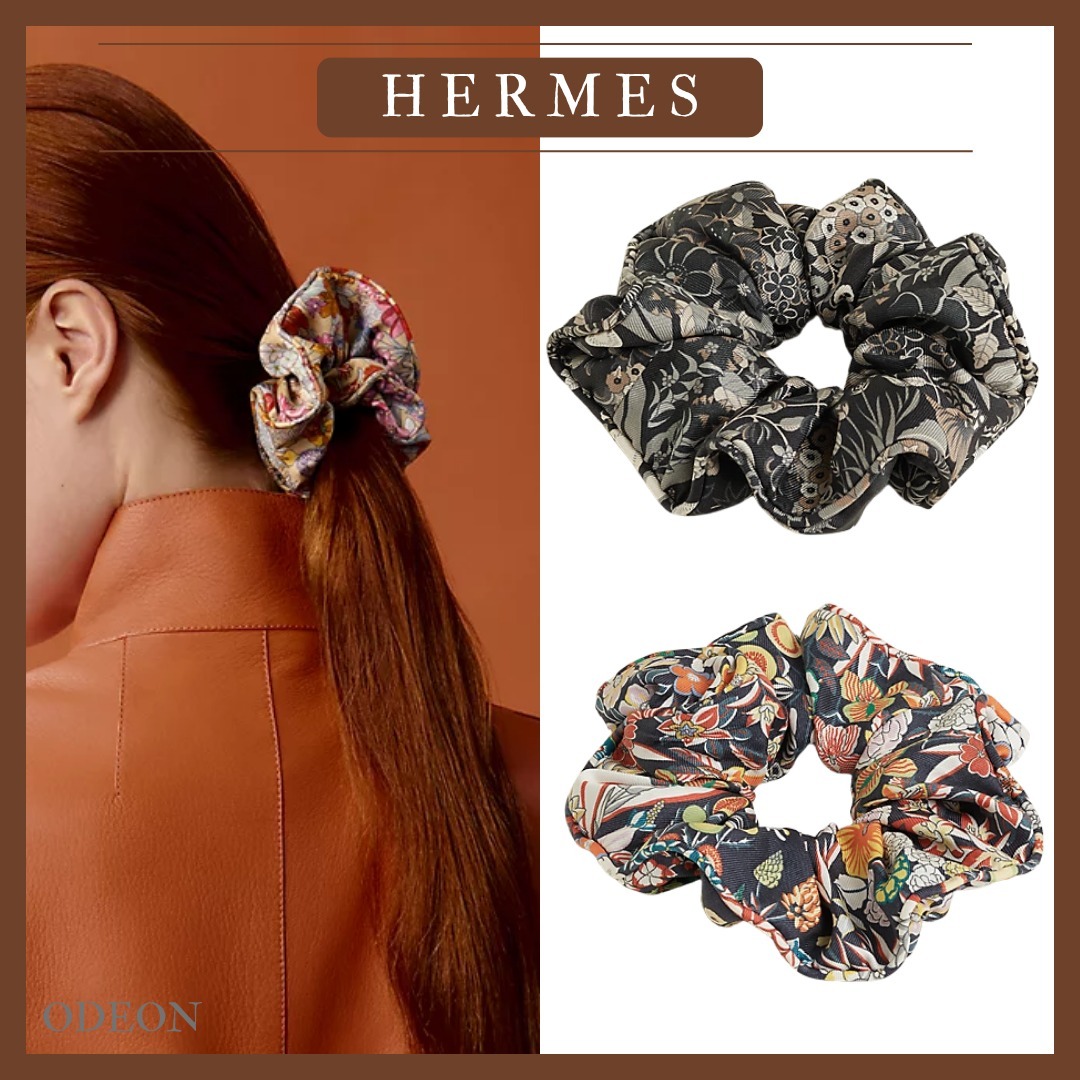 *さりげない上質*【HERMES】クラウディア シュシュ