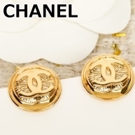 【CHANEL】25A ゴールドメタルピアス◆ココマーク