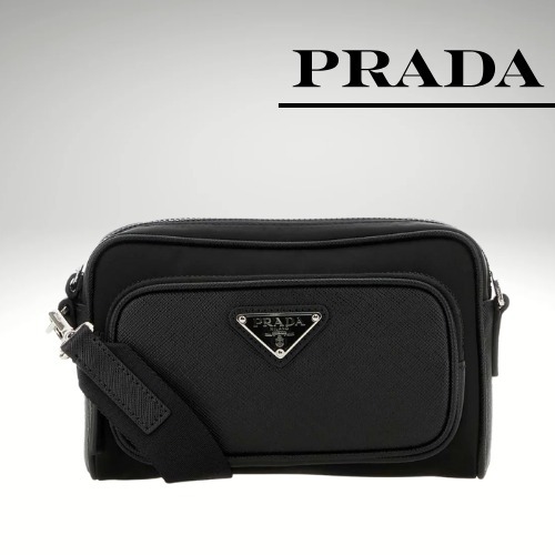 PRADA プラダ サフィアーノレザー ショルダーバッグ メンズ