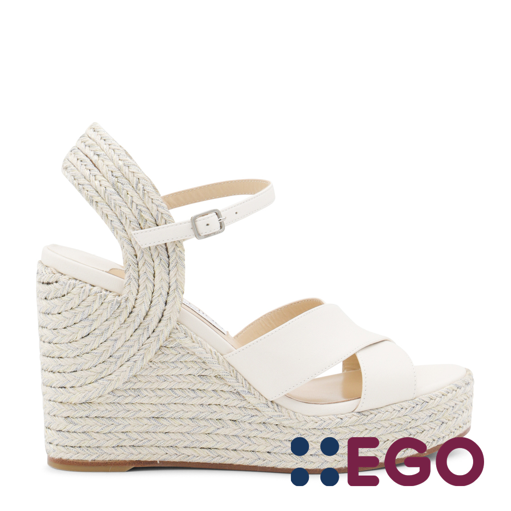 サンダル・ミュール JIMMY CHOO ESPADRILLAS LATTE