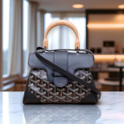 レア【GOYARD】ブラック キャンバス SAIGON ミニ ハンドバッグ Goyard Black Goyardine Mini Saigon Bag – myGemma| JP | Item
