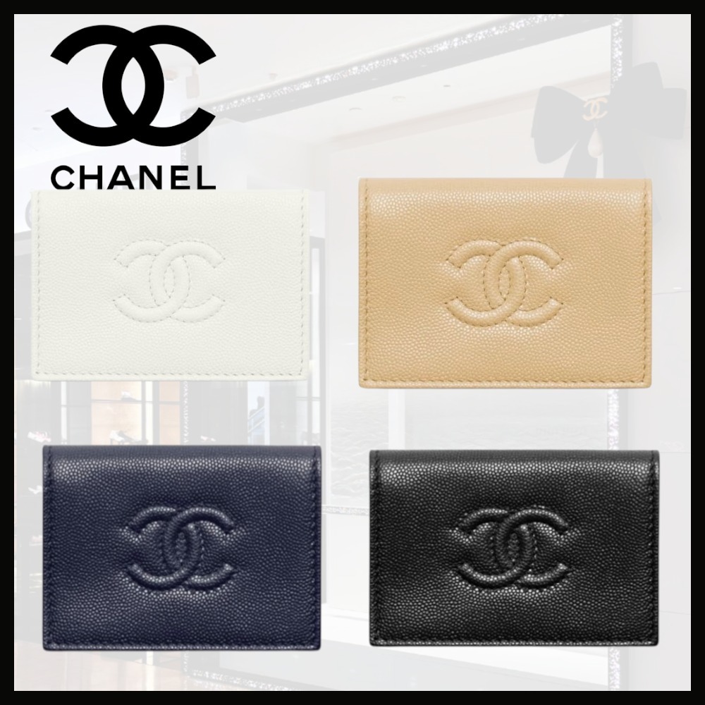 【触れた瞬間わかる、一生モノの質感★】CHANEL 折りたたみ財布