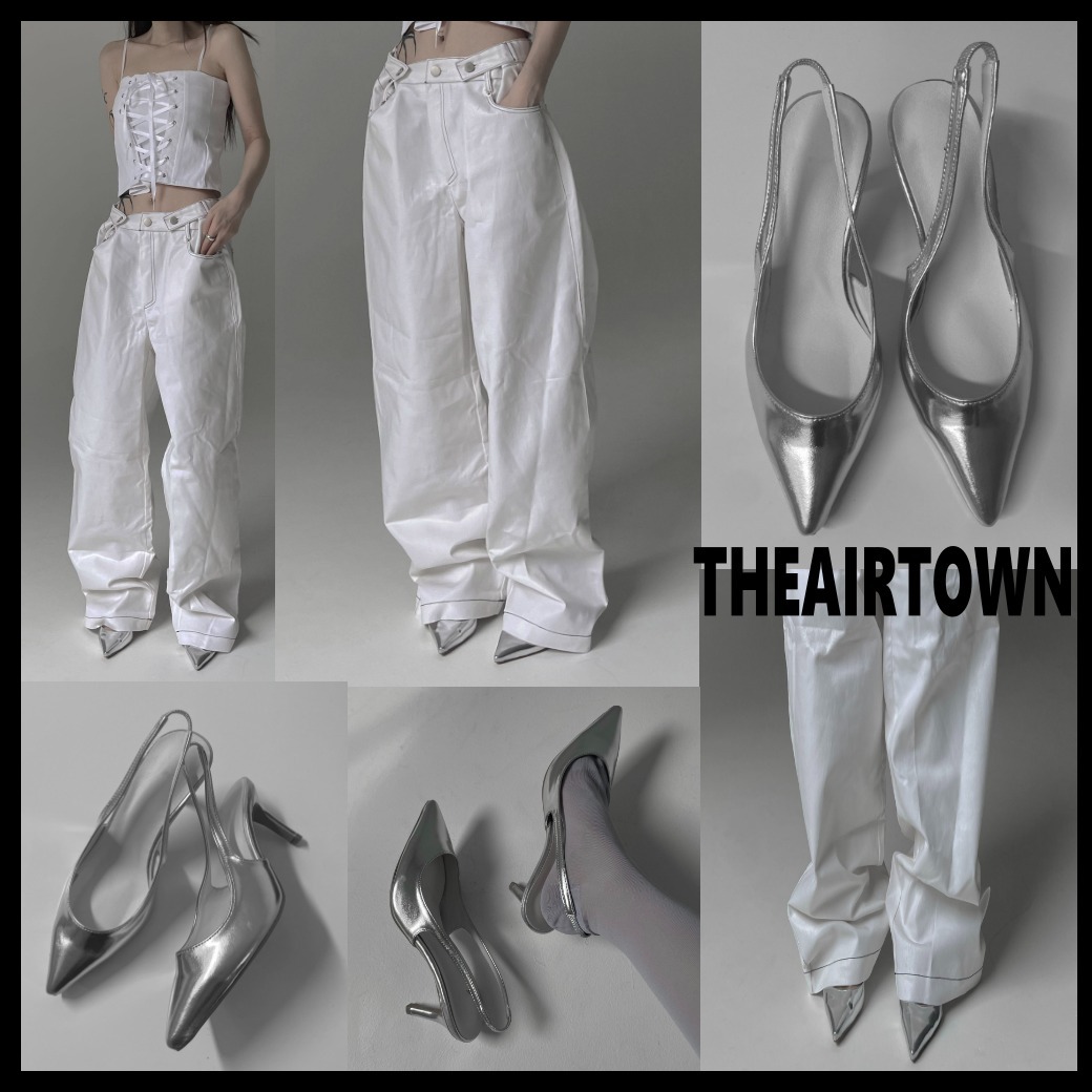 ★早期完売★THEAIRTOWN★silver silngback shoes★日本未入荷★