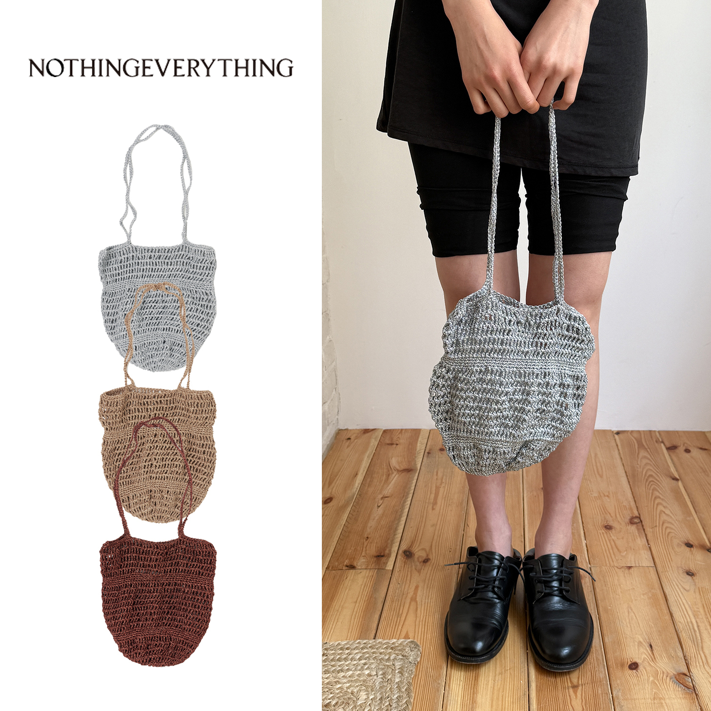 ショルダーバッグ・ポシェット NOTHINGEVERYTHING : 25SS / ROMANCE NET BAG (3COLORS)