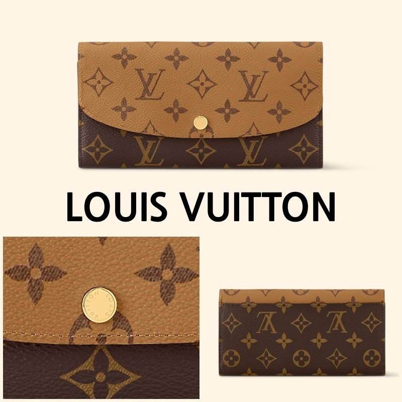 ★Louis Vuitton★エミリー 長財布 モノグラム リバース