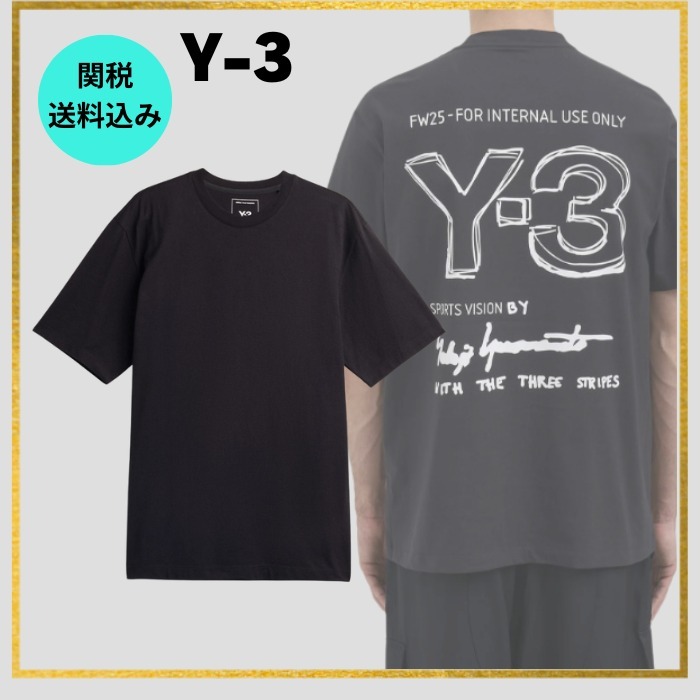 国内発送【Y-3】バックロゴ コットンジャージー 半袖 Tシャツ
