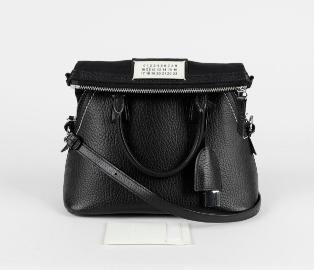 Maison Margiela●ブラックレザー5AC トートバッグS56WG0082