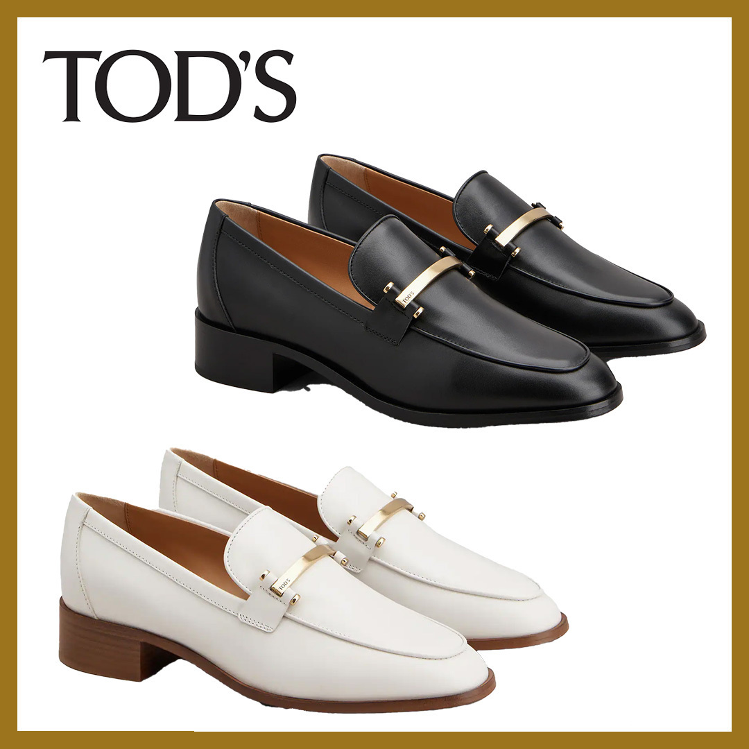 足元に柔らかな艶と品格をプラス◎【TOD'S】レザー ローファー
