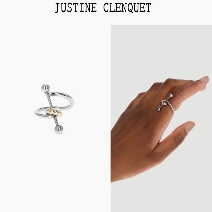 フランス製★JUSTINE CLENQUET★SINEAD リング 特徴的なねじれ