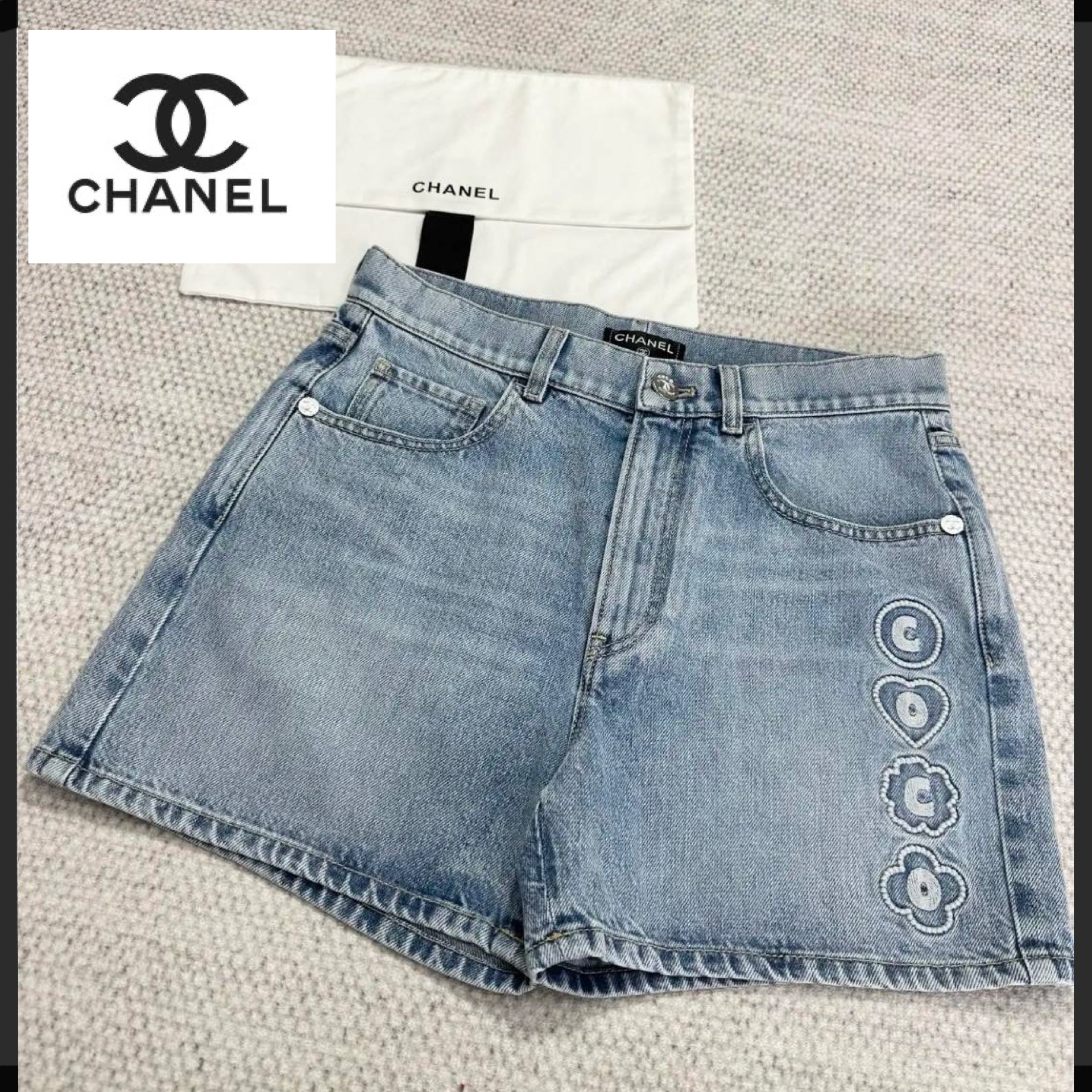 25SS キュート♪【CHANEL】ココビーチ ショーツ パンツ ロゴ