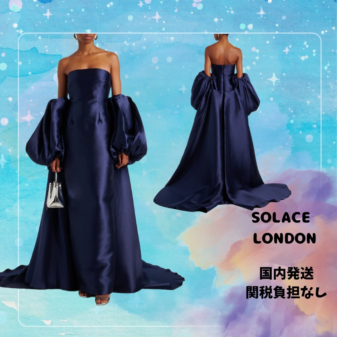 送・関税負担なし◆SOLACE LONDON◆リアケープツイルガウン