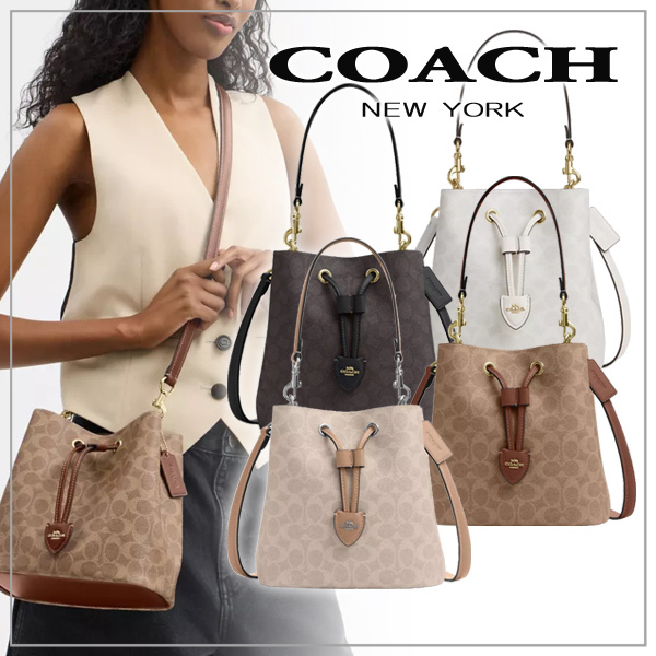 【COACH】コーチ ローアン バケット バッグ・キャンバス