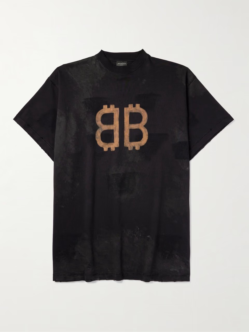 バレンシアガ オーバーサイズ ロゴコットンジャージー Tシャツ