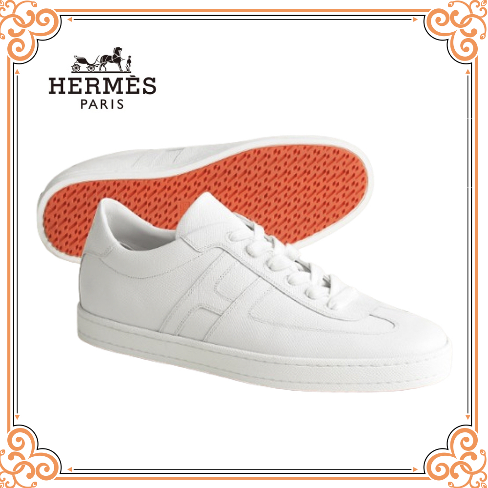 どんな服装にも合わせやすい♪【HERMES】レザースニーカー