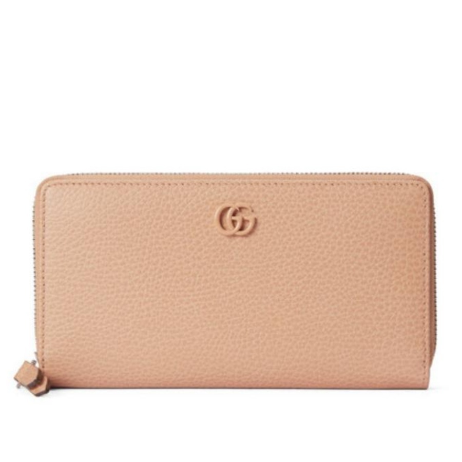 【セール】グッチ☆ロゴ ラウンドジップ レザー長財布☆846465