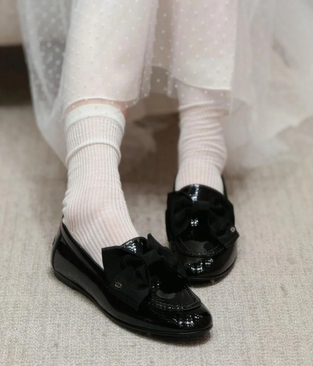 《華やかさが光る一足》Dior Diorissimo ローファー